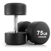 XMark Round Commercial Urethane Dumbbells (5-50 lb and 5-75 lb Sets) image 11