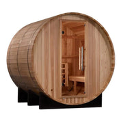 Golden Designs "Arosa" 4 Person Barrel Traditional Sauna - Pacific Cedar