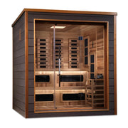 Golden Designs "Karlstad" 6 Person Hybrid Outdoor Sauna - Canadian Red Cedar image 3