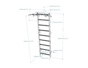 BenchK Series 7 721 Multifunctional Stall Bar Wall Bars Swedish Ladder for Home & Rehabilitation Workouts image 23