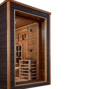 Golden Designs "Karlstad" 6 Person Hybrid Outdoor Sauna - Canadian Red Cedar image 6