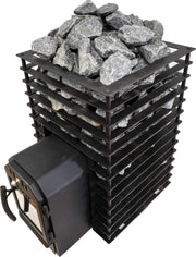 Cozy Heat Quattro Thru-Wall 18kW Sauna Stove - Wood-Burning Sauna Stove image 7