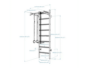 BenchK 221B + A076 Wall Bars Swedish Ladder - Multi-Functional Gym Equipment for Home Workouts image 14