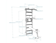 BenchK Series 7 733 Luxury Wall Bars Swedish Ladder - Beech Wood & Steel Design image 37