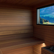 Auroom Garda 6-Person Outdoor Traditional Sauna Cabin Kit w/ Thermo-Pine Wood image 6