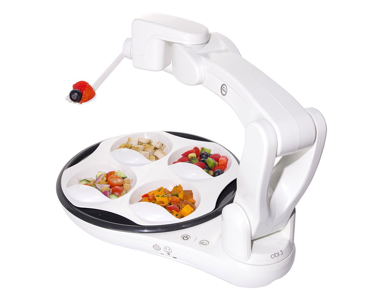 Obi 3 Assistive Robotic Self-Feeding Device with Utensils, Plate & Switches