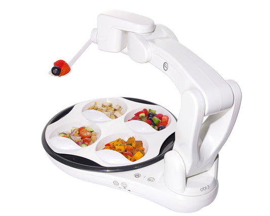 Obi 3 Assistive Robotic Self-Feeding Device with Utensils, Plate & Switches