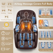 Zero Gravity Full-Body Massage Chair with SL Track, Stretching Mode, Heat, and Foot Rollers image 3