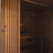Auroom Natura 5-Person Outdoor Traditional Sauna Cabin w/ Changing Room image 7