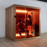 Dundalk LeisureCraft CT Element Studio 4 Person Traditional Indoor Sauna (64x84) image 9