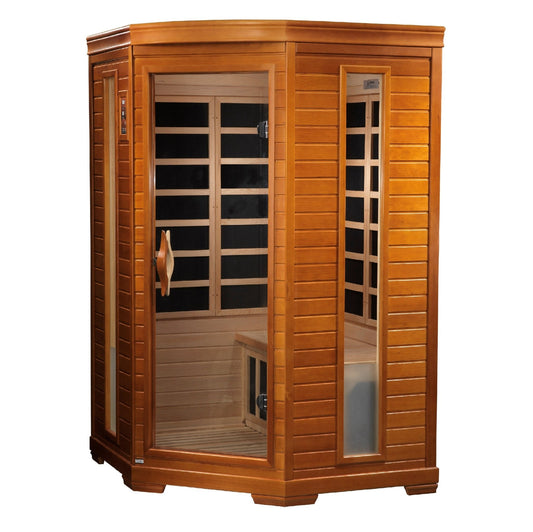Dynamic Saunas Heming 2 Person Ultra Low EMF Far IR Sauna (DYN-6225-02 Elite)