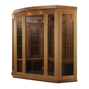 3-Person Corner Low EMF FAR Infrared Sauna in Canadian Red Cedar image 6
