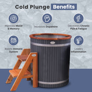 1-Person Cold Plunge Tub, 118 Gallon, 37.5" x 33.25" image 11