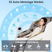 Therapy 36 3D SL-Track Massage Chair with Air Compression, Waist & Calf Heat, and Foot Rollers image 6