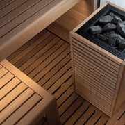 Auroom Garda 6-Person Outdoor Traditional Sauna Cabin Kit w/ Thermo-Pine Wood image 8