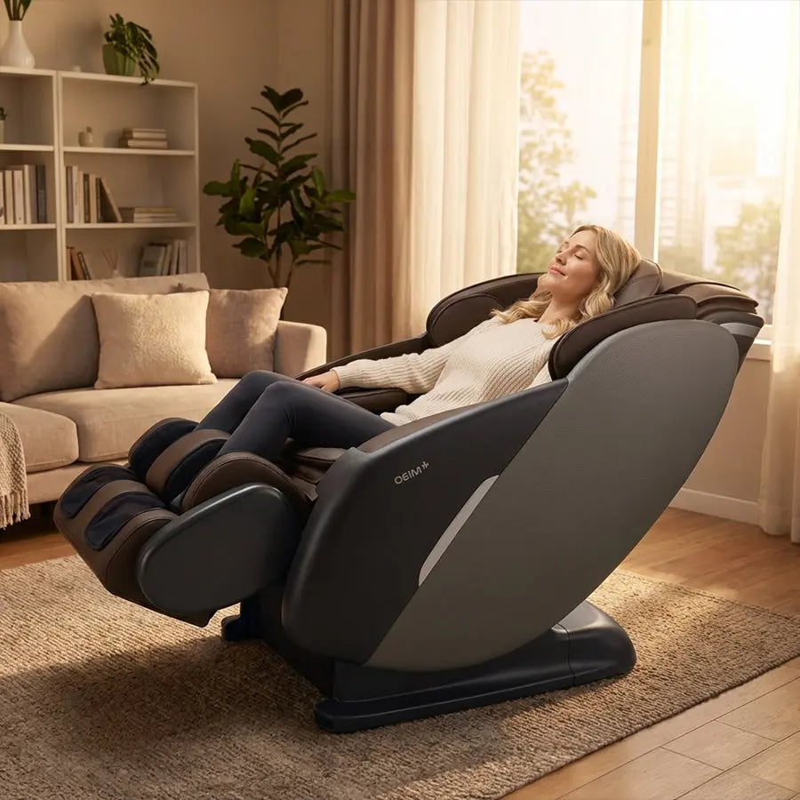 uDeluxe Max Shiatsu Full Body Massage Chair with V-Hand Technology