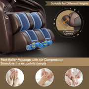 Zero Gravity Full-Body Massage Chair with SL Track, Stretching Mode, Heat, and Foot Rollers image 8