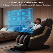 KoziSense KZ-313 Massage Chair New Heated (Black and Brown) Jade Stone image 6