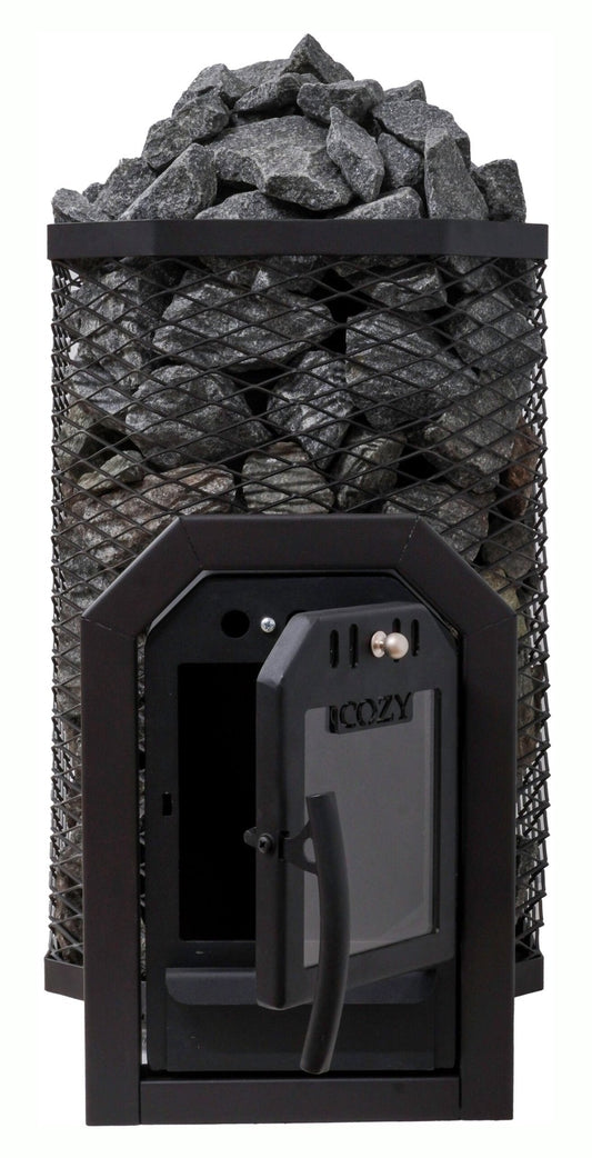 Cozy Heat Thru-Wall 18kW Sauna Heater - Wood-Burning Sauna Stove