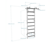 BenchK Series 7 731 Wall Bars Swedish Ladder - Versatile Wall-Mounted Gymnastics Training Equipment image 32