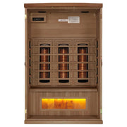 Golden Designs 3-Person Full Spectrum PureTech™ Near Zero EMF FAR Infrared Sauna - Canadian Hemlock image 7