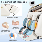 Therapy 36 3D SL-Track Massage Chair with Air Compression, Waist & Calf Heat, and Foot Rollers image 8