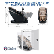 Ogawa Master Drive DUO LE 4D+3D Massage Chair (OG-8901) image 39