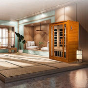 Dynamic San Marino 2-Person Low EMF FAR Infrared Sauna - Canadian Hemlock image 4