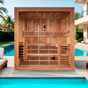 Golden Designs "Osla Edition" 6 Person Traditional Sauna - Canadian Red Cedar image 2