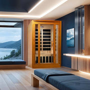 Dynamic San Marino Elite 2-Person Ultra Low EMF FAR Infrared Sauna - Canadian Hemlock image 2