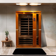 Dynamic Vittoria 2-Person Low EMF FAR Infrared Sauna - Canadian Hemlock image 2