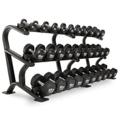 XMark Round Commercial Urethane Dumbbells (5-50 lb and 5-75 lb Sets)