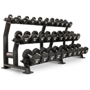XMark 12-Sided Commercial Urethane Dumbbells (5-50 lb and 5-75 lb Sets)