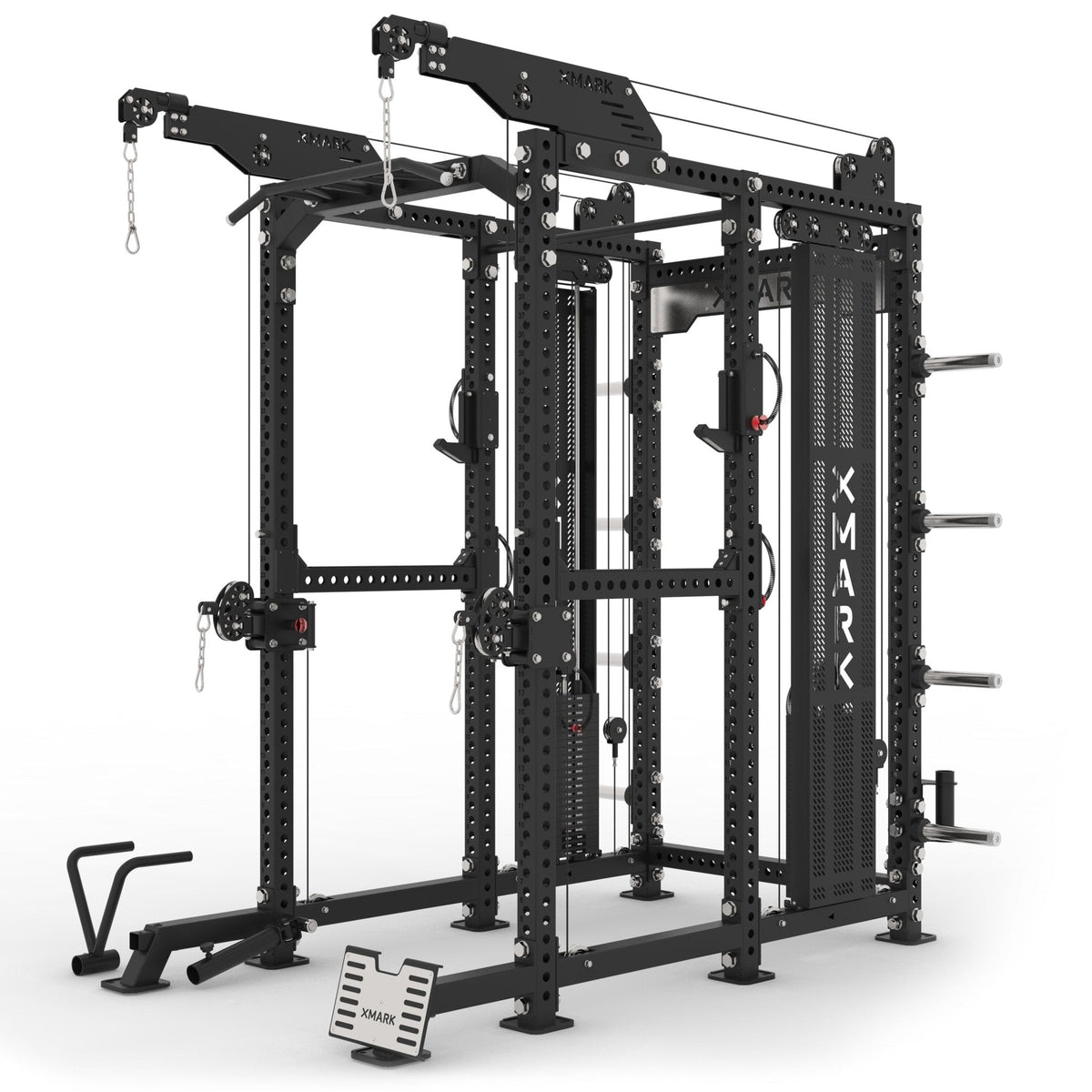 XMark Commercial Power Rack Cable Machine, 440 lbs Total Stack Weight