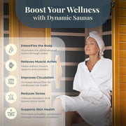 Andora 2-Person Low EMF FAR Infrared Sauna in Canadian Hemlock image 4
