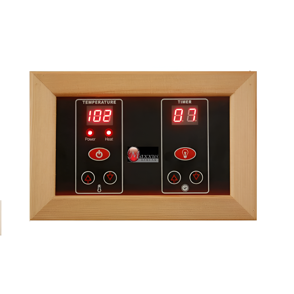3-Person Corner Low EMF FAR Infrared Sauna in Canadian Red Cedar image 8