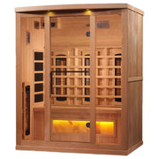 Golden Designs 3-Person Full Spectrum PureTech™ Near Zero EMF FAR Infrared Sauna - Canadian Hemlock image 6