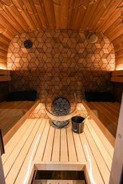 Leil Saunas Black Cube Premium - 4 Person Outdoor Traditional Sauna Kit image 9