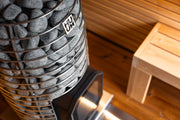 Leil Saunas Black Cube Comfort - 6 Person Outdoor Traditional Sauna Kit image 20
