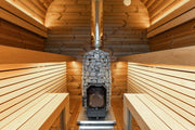 Leil Saunas Black Cube Comfort - 6 Person Outdoor Traditional Sauna Kit image 19