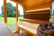 Leil Saunas Black Cube Comfort - 6 Person Outdoor Traditional Sauna Kit image 8