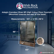 Adagio Grandeur River Water Fountain (Rear Mount) - 96"Hx60"Wx14"D image 4