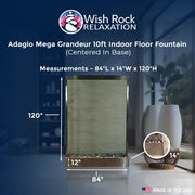 Adagio Mega Grandeur Floor Water Fountain (Centered) - 84"Wx120"Hx14"D image 5