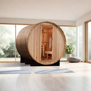 Golden Designs "Arosa" 4 Person Barrel Traditional Sauna - Pacific Cedar image 2