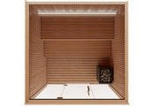 Auroom Libera Glass 6-Person Traditional Sauna Kit image 4