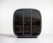 Leil Saunas Black Cube Premium - 4 Person Outdoor Traditional Sauna Kit image 3