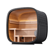 Leil Saunas Black Cube Classic - 4 Person Outdoor Traditional Sauna Kit image 16
