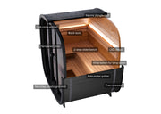 Leil Saunas Black Cube Classic - 4 Person Outdoor Traditional Sauna Kit image 11