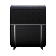 Leil Saunas Black Cube Classic - 4 Person Outdoor Traditional Sauna Kit image 19