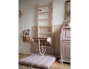 BenchK 112 + A204 - Wall Bars Swedish Ladder Solid Beech Wood Gymnastic Ladder with Adjustable Desk & Rings image 16